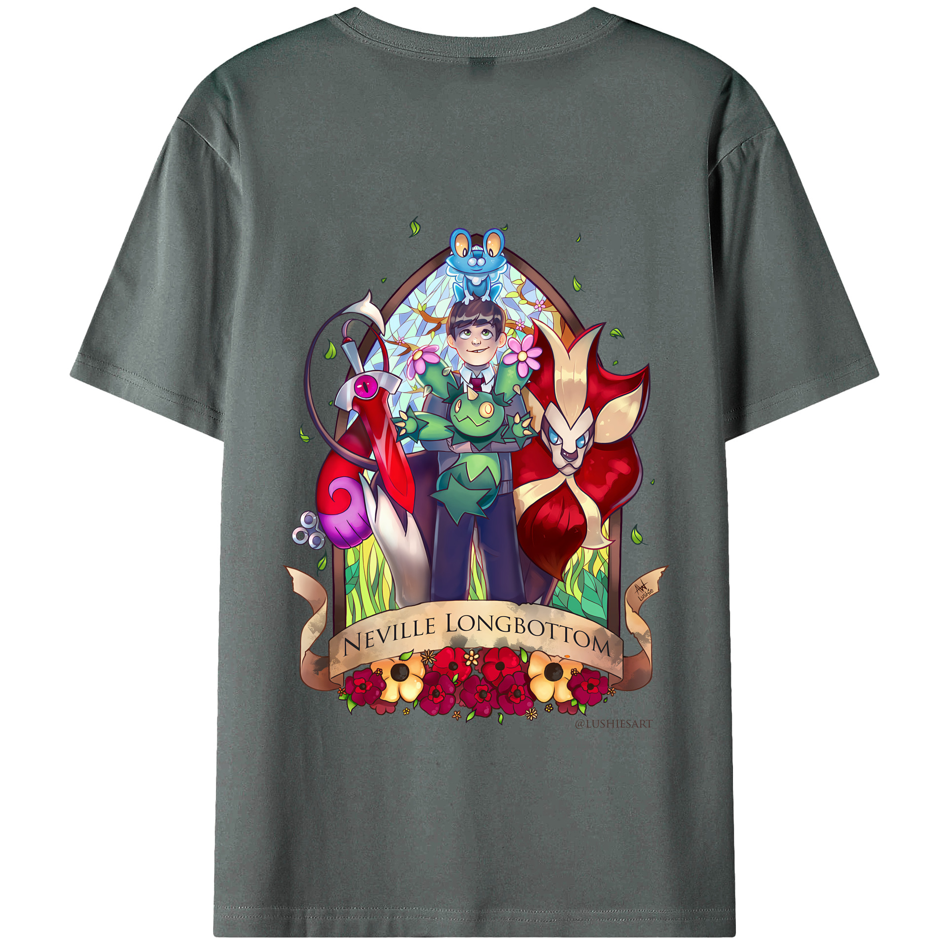 （画像用） Harry Potter ハリー・ポッターシリーズ 綿100％半袖Tシャツ（背面プリント）